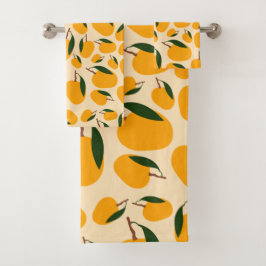 Mango Summer Fruit Pattern Bad Handdoek