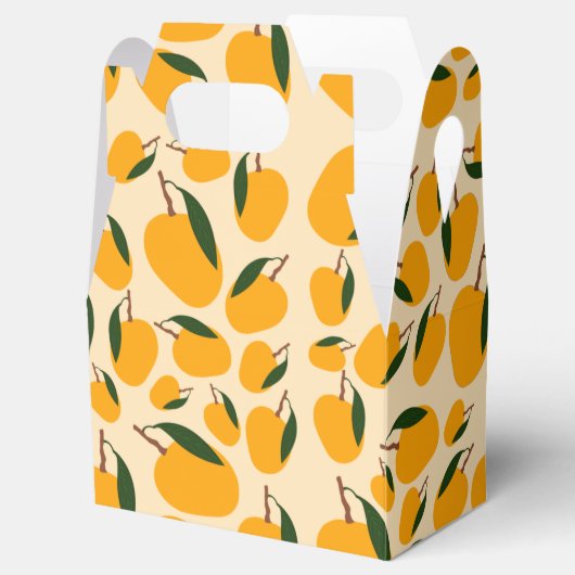 Mango Summer Fruit Pattern Bedankdoosjes (Geopend)