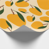 Mango Summer Fruit Pattern Cadeaupapier (Hoek)