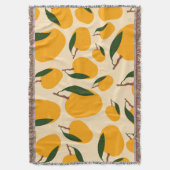 Mango Summer Fruit Pattern Deken (Voorkant Verticaal)
