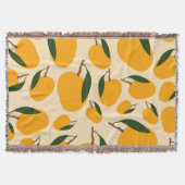 Mango Summer Fruit Pattern Deken (Voorkant)