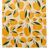 Mango Summer Fruit Pattern Douchegordijn (Voorkant)