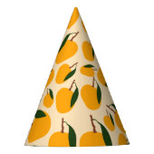 Mango Summer Fruit Pattern Feesthoedjes (Voorkant)
