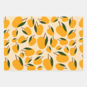 Mango Summer Fruit Pattern Inpakpapier Vel (Voorkant 3)