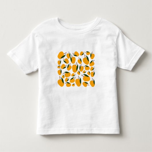 Mango Summer Fruit Pattern Kinder Shirts (Voorkant)