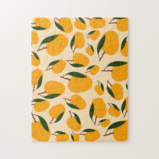 Mango Summer Fruit Pattern Legpuzzel (Verticaal)