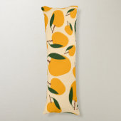 Mango Summer Fruit Pattern Lichaamskussen (Voorkant Verticaal)