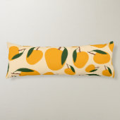 Mango Summer Fruit Pattern Lichaamskussen (Voorkant)