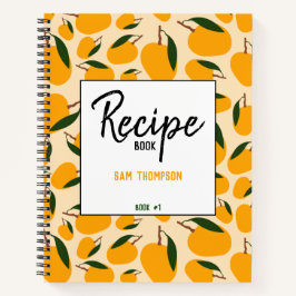 Mango Summer Fruit Pattern Recipe Blank Cookbook Notitieboek