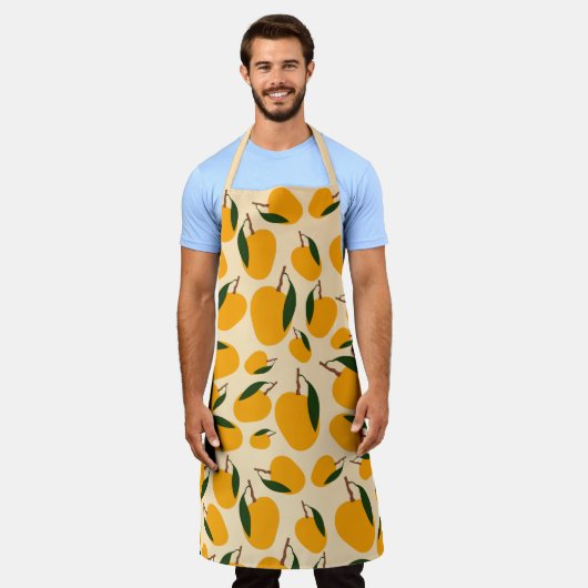 Mango Summer Fruit Pattern Schort (Gedragen)