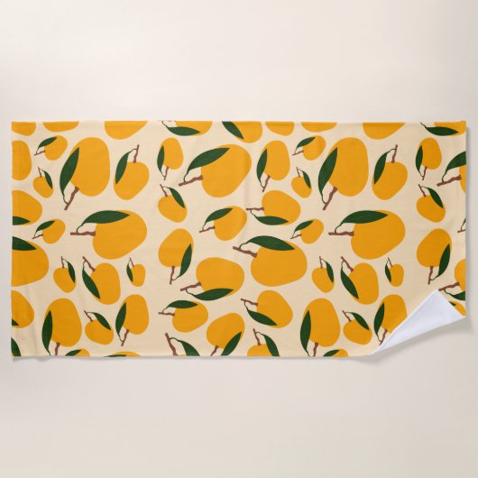 Mango Summer Fruit Pattern Strandlaken (Voorkant)