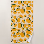 Mango Summer Fruit Pattern Strandlaken (Voorkant)