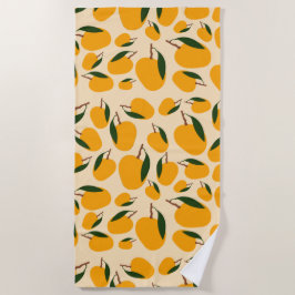 Mango Summer Fruit Pattern Strandlaken