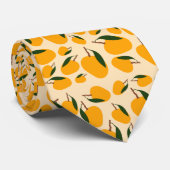 Mango Summer Fruit Pattern Stropdas (Opgerold)