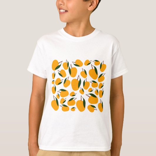 Mango Summer Fruit Pattern T-shirt (Voorkant)