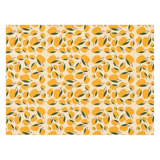 Mango Summer Fruit Pattern Tafelkleed (Voorkant (Horizontaal))