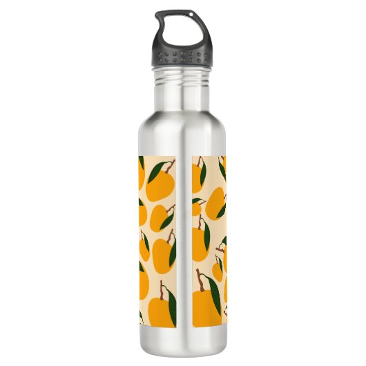Mango Summer Fruit Pattern Waterfles (Achterkant)
