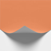 Mango Tango Plain Solid Color Wrapping Paper Cadeaupapier (Hoek)