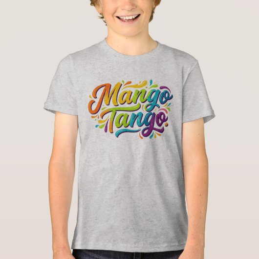 Mango Tango Tropische Vibes T-Shirt (Voorkant)