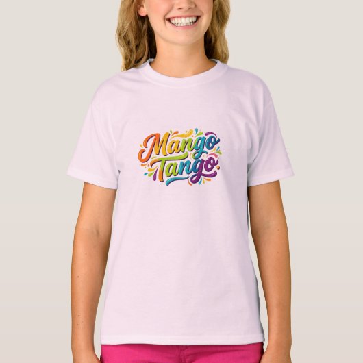 Mango Tango Tropische Vibes T-Shirt (Voorkant)