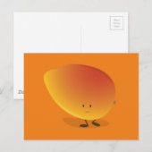 Mango-teken glimlachen briefkaart (Voorkant / Achterkant)