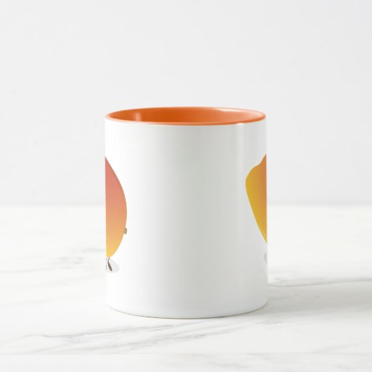 Mango-teken glimlachen mok (Midden)