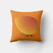 Mango-teken glimlachen | Sierkussen (Achterkant)