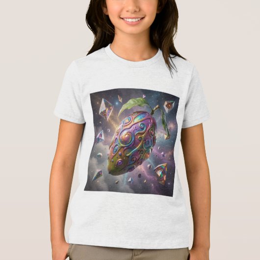 Mango – Tropical Fruit Full of Flavor Tri-Blend Shirt (Voorkant)