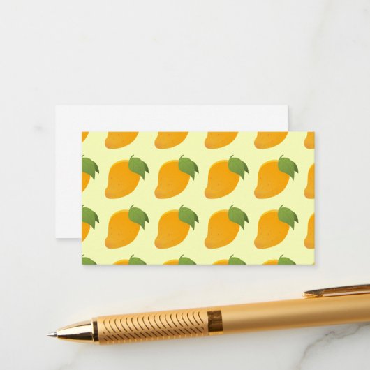 Mango Tropical Fruit Lovers Caribbean Summer Informatiekaartje (Voorkant / Achterkant in situ)