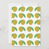 Mango Tropical Fruit Zomerfeest Kaart (Achterkant)