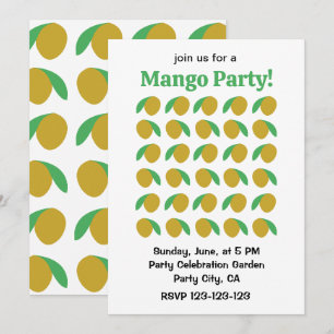 Mango Tropical Fruit Zomerfeest Kaart
