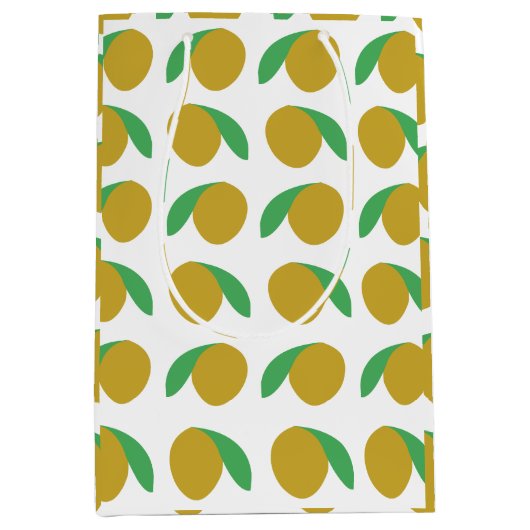 Mango Tropical Fruit Zomerfeest Medium Cadeauzakje (Voorkant)