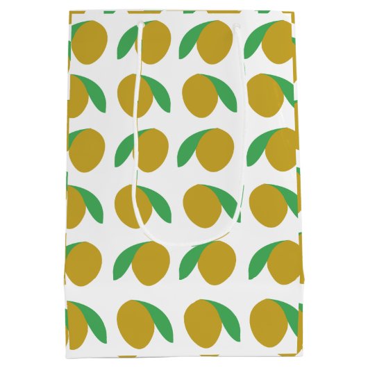 Mango Tropical Fruit Zomerfeest Medium Cadeauzakje (Achterkant)