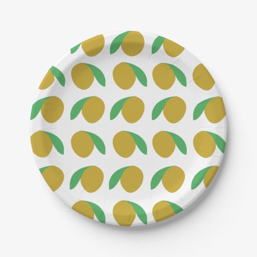Mango Tropical Fruit Zomerfeest Papieren Bordje (Voorkant)