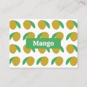 mango-tropisch fruit visitekaartje (Voorkant)