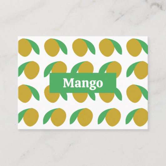 mango-tropisch fruit visitekaartje (Voorkant)
