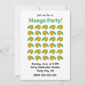 Mango Tropisch Fruit Zomerfeest Kaart (Voorkant)