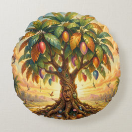 Mango – Tropische Frucht voller Geschmack´7 Rond Kussen
