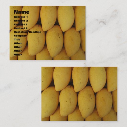 Mango Visitekaartje (Voorkant / Achterkant)