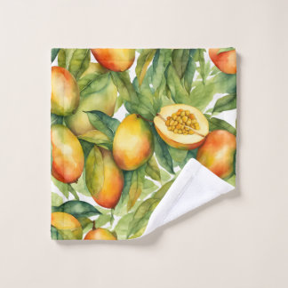Mango Vruchten en Bladeren Bad Handdoek