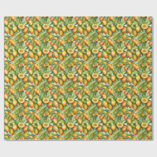 Mango Vruchten en Bladeren Cadeaupapier