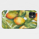 Mango Vruchten en Bladeren Case-Mate iPhone Case (Achterkant (horizontaal))