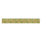 Mango Vruchten en Bladeren  Grosgrain Lint (Voorkant)