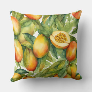 Mango Vruchten en Bladeren Kussen