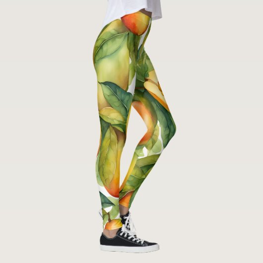 Mango Vruchten en Bladeren  Leggings (Rechts)