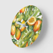 Mango Vruchten en Bladeren  Ronde Klok (Hoek)