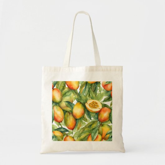 Mango Vruchten en Bladeren  Tote Bag (Voorkant)