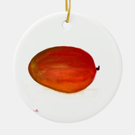 Mango-vruchten Keramisch Ornament (Voorkant)