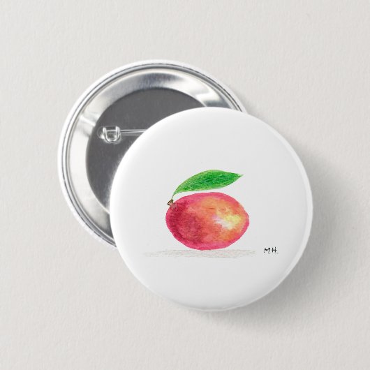 Mango-vruchten Ronde Button 5,7 Cm (Voorkant /achterkant)