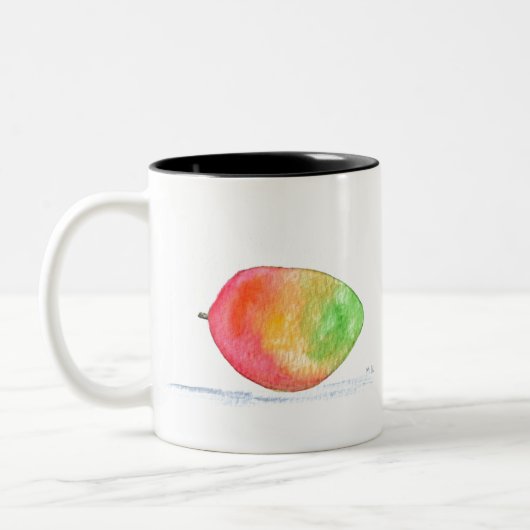 Mango-vruchten Tweekleurige Koffiemok (Links)